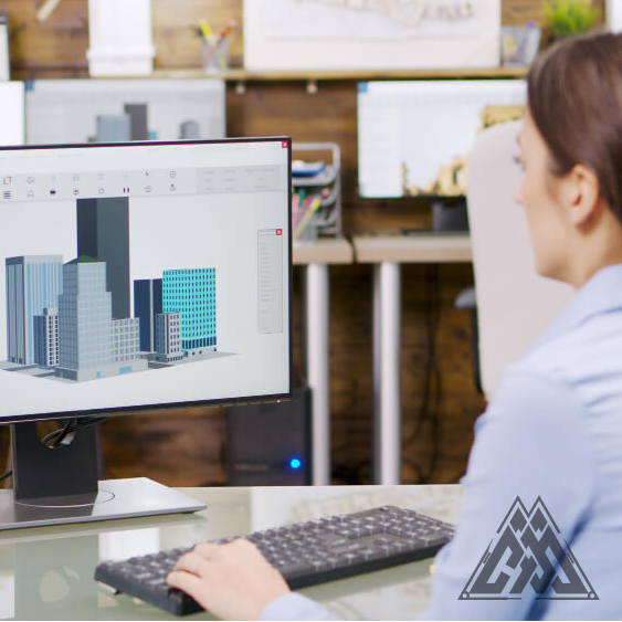 female-architect-making-3d-building-models-computer-architect-holding-blueprint
